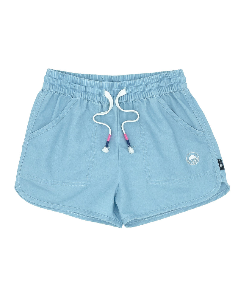 Daisy Chambray Shorts