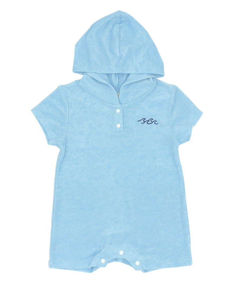 Finn Baby Boy Hooded Romper