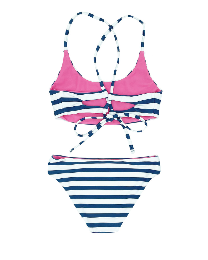 Seaside Stripe Waverly Reversible Bikini