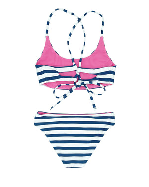 Seaside Stripe Waverly Reversible Bikini