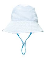 Suns Out Reversible Crystal Blue Bucket Hat